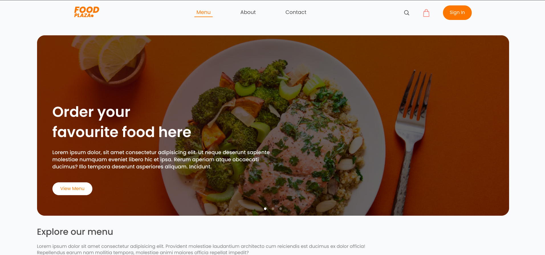 FoodPlaza - Food Ordering